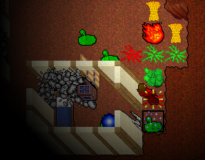 Using stealth ring to trap slimes